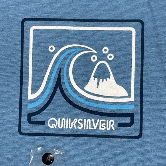 Quiksilver Highway Vagabond T Shirt Mens Medium Blue Cotton Graphic Since 1969 - Picture 4 of 11
